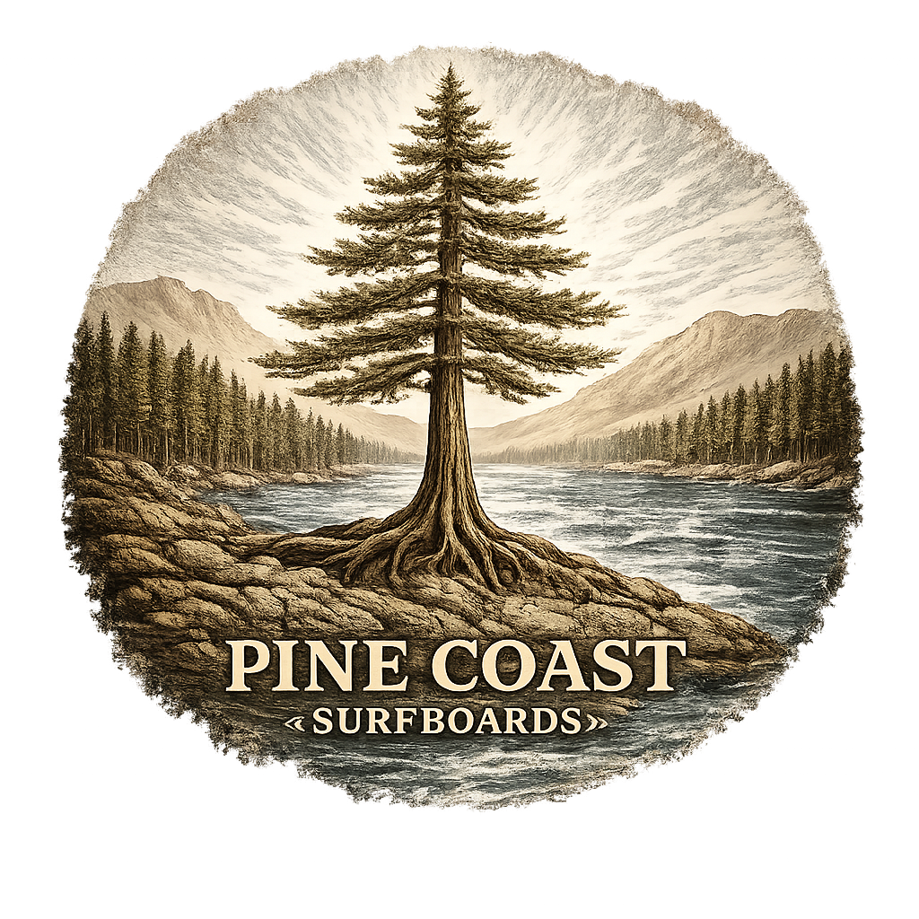 Pine Coast Surfboards logo